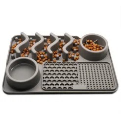 Silicone Slow‑Feed Mat – Pet (Eating Utensils)